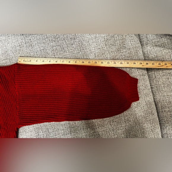 Zaful Forever Young Orange Cropped Turtleneck Dropped Shoulder Sweater Sz 8 - Picture 13 of 14